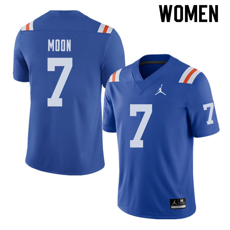 Jordan Brand Women #7 Jeremiah Moon Florida Gators Throwback Alternate College Football Jerseys Sale - Click Image to Close